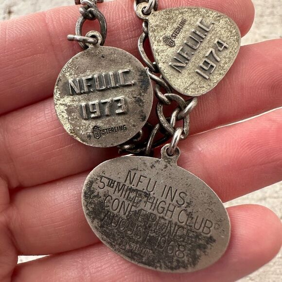 Vintage Sterling International Charm Bracelet - Picture 9 of 12